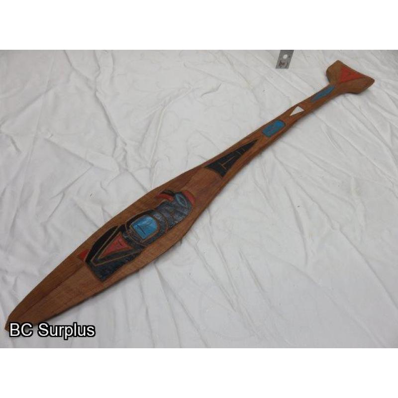 R-58: Carved Cedar Paddle