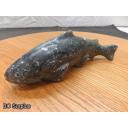 R-90: Inuit Soapstone Carving – Arctic Char – Signed