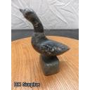 R-94: Inuit Soapstone Carving – Swan or Goose – Signed