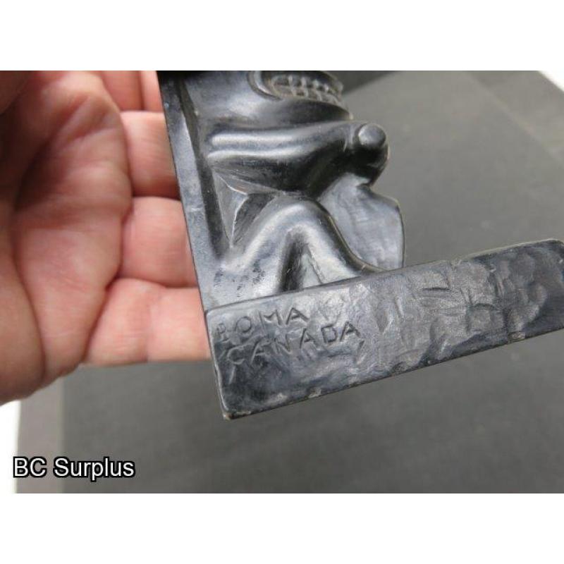 R-106: Haida Argillite Totem - “Boma” Signature – 5.5 inches