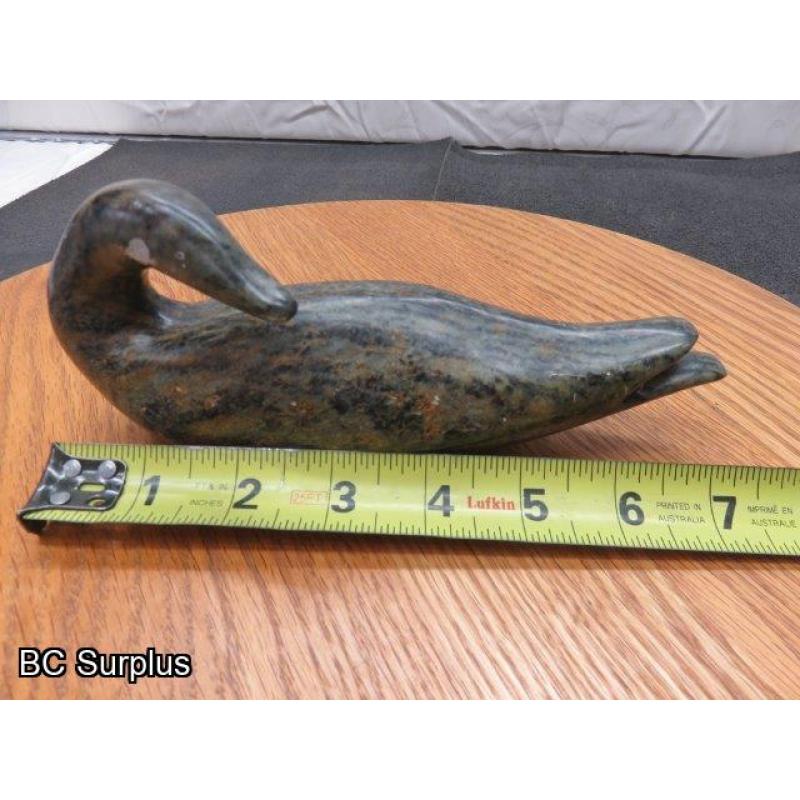 R-84: Inuit Stone Carving – Canada Goose – Signed