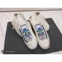R-125: Beaded Moccasins – 1 Pair – White Leather