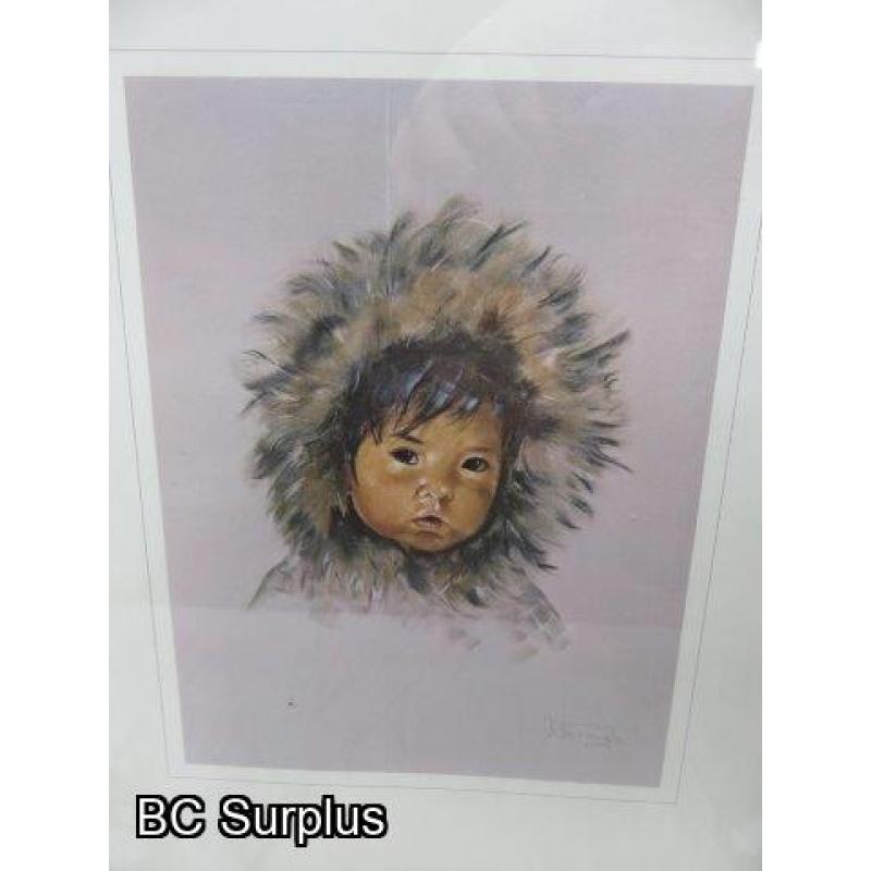 R-132: Native Children Lithographs – Signed – 6 Items