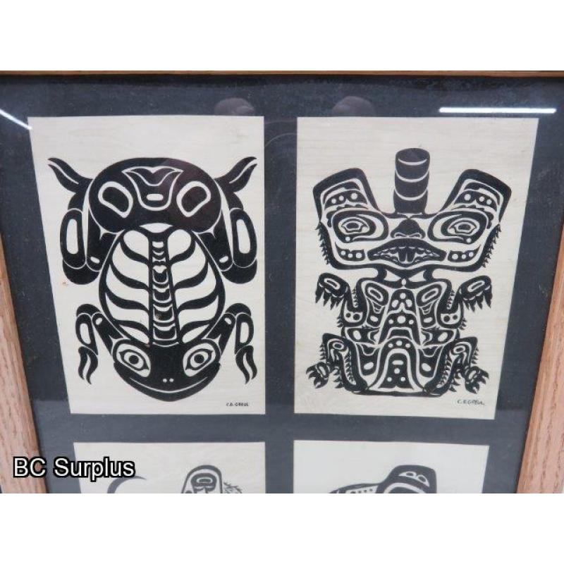 R-135: Native Themed Prints – Signed – 2 Items