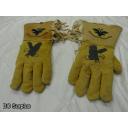 R-168: Beaded Leather Winter Gloves – 1 Pair