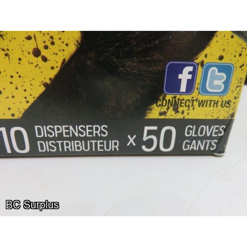 R-559: Grease Monkey HD 8 mil Disposable Nitrile Gloves – L