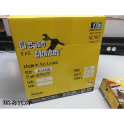 R-342: Grease Monkey HD 8 mil Disposable Nitrile Gloves – XL