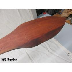 R-186: Erick Glendale Carved Paddle – 60 inch