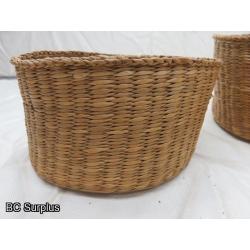 R-213: Woven Child's Berry Baskets – 2 Items