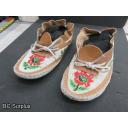 R-240: Beaded Moccasins with Heavy Leather Sole
