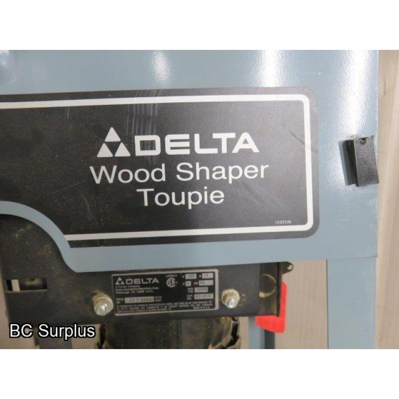 R-352: Delta Wood Shaper with 3 Roller Power Feed – 1 Set