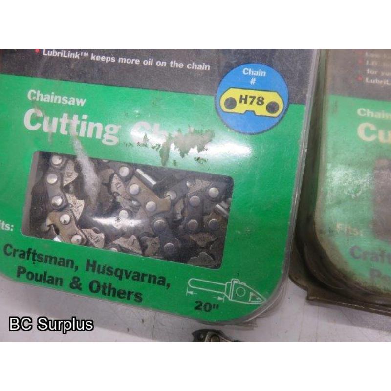 R-407: Replacement Chainsaw Cutting Chains – 18 & 20 inch – Unused