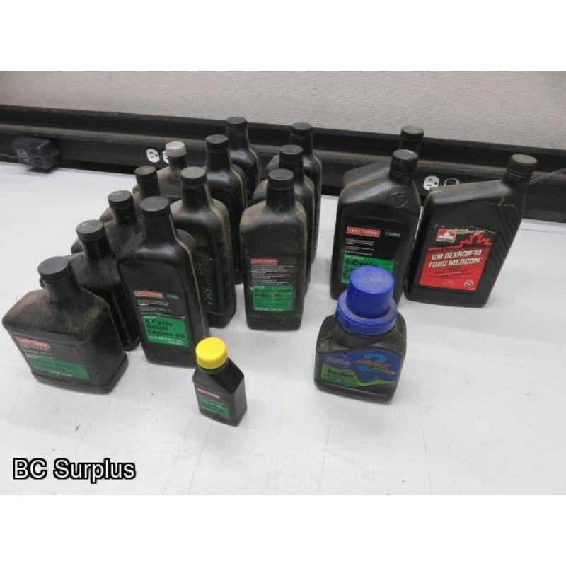 R-409: Small Engine Oil & Lubricants – 17 Bottles