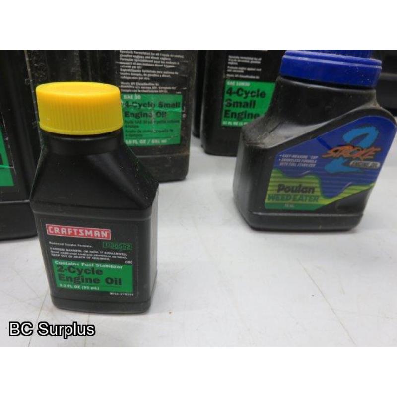 R-409: Small Engine Oil & Lubricants – 17 Bottles
