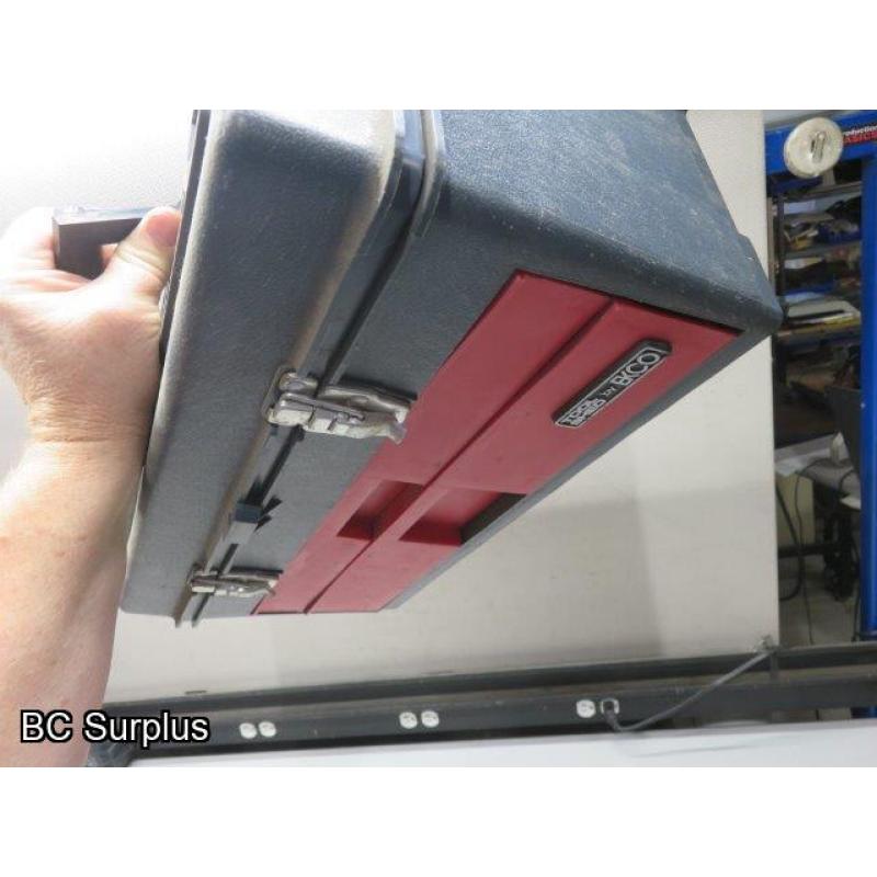 R-417: EKCO Plastic Two Drawer Tool Box – Locking