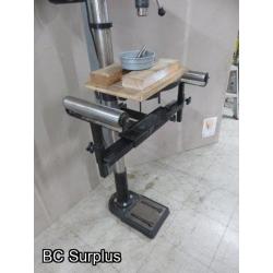 R-351: Power Fist 16 Speed Floor Model Drill Press with Accessories