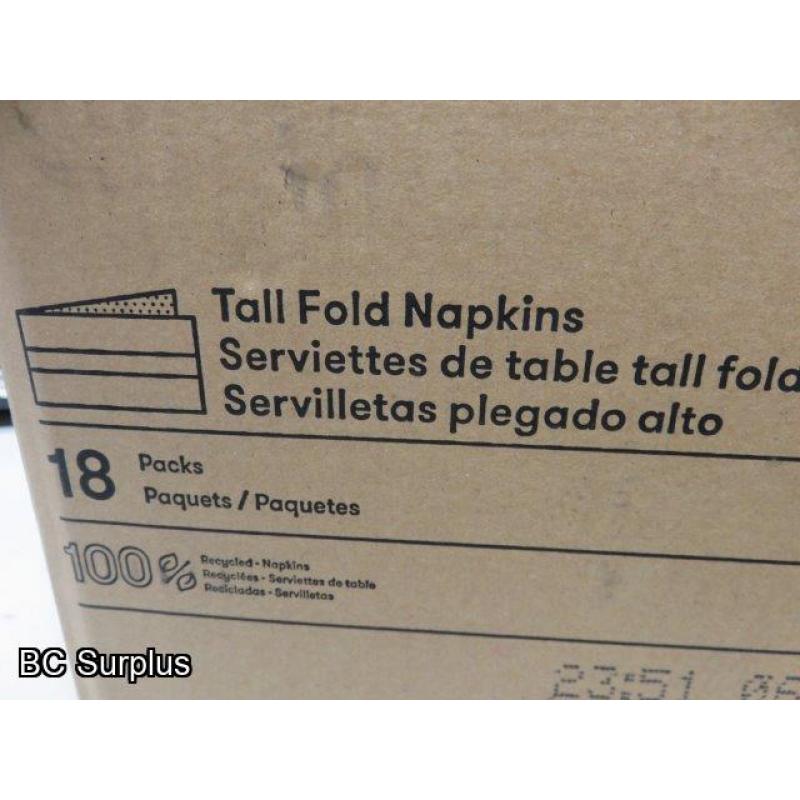 R-425: Cascades Pro Tall Fold Napkins – Case of 9000