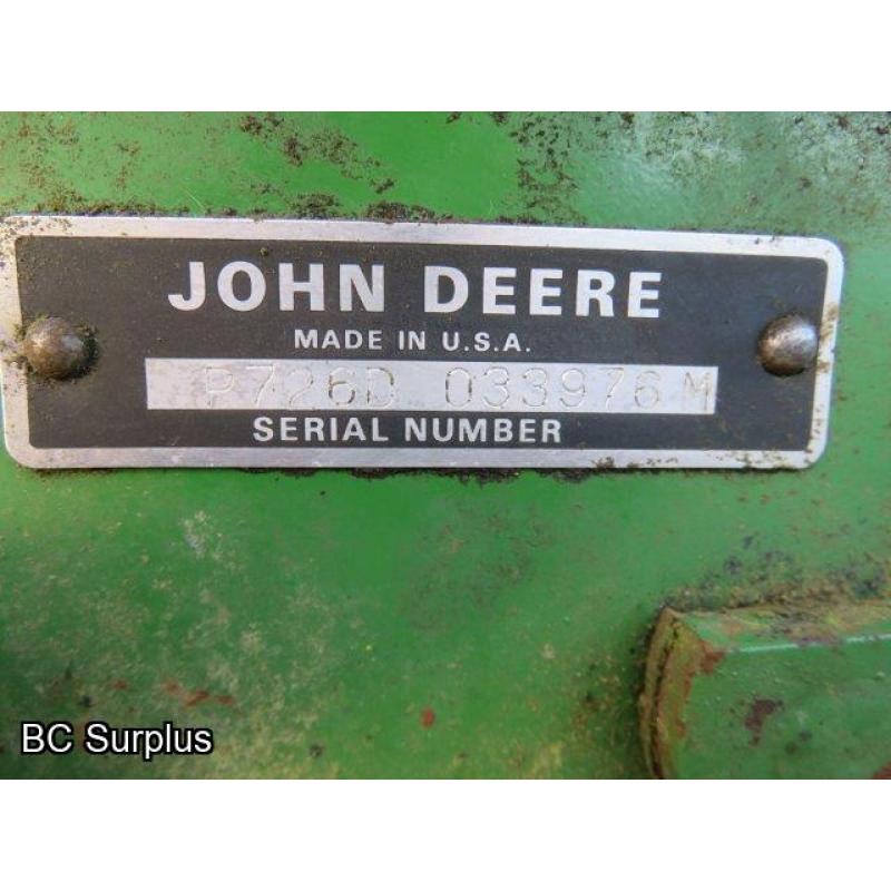 R-443: John Deere 726 Snowblower