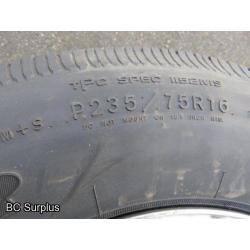 R-434: Goodyear Wrangler P23575/R16 Tires – Chev Rims