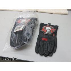 R-477: Anarchy Welding Leather Gloves – 6 Pairs – Size M