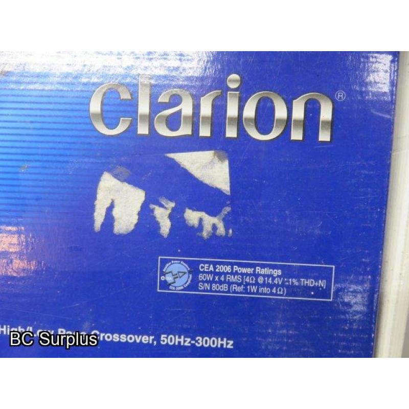 R-483: Clarion APX4240 Car Stereo Amp – Unused