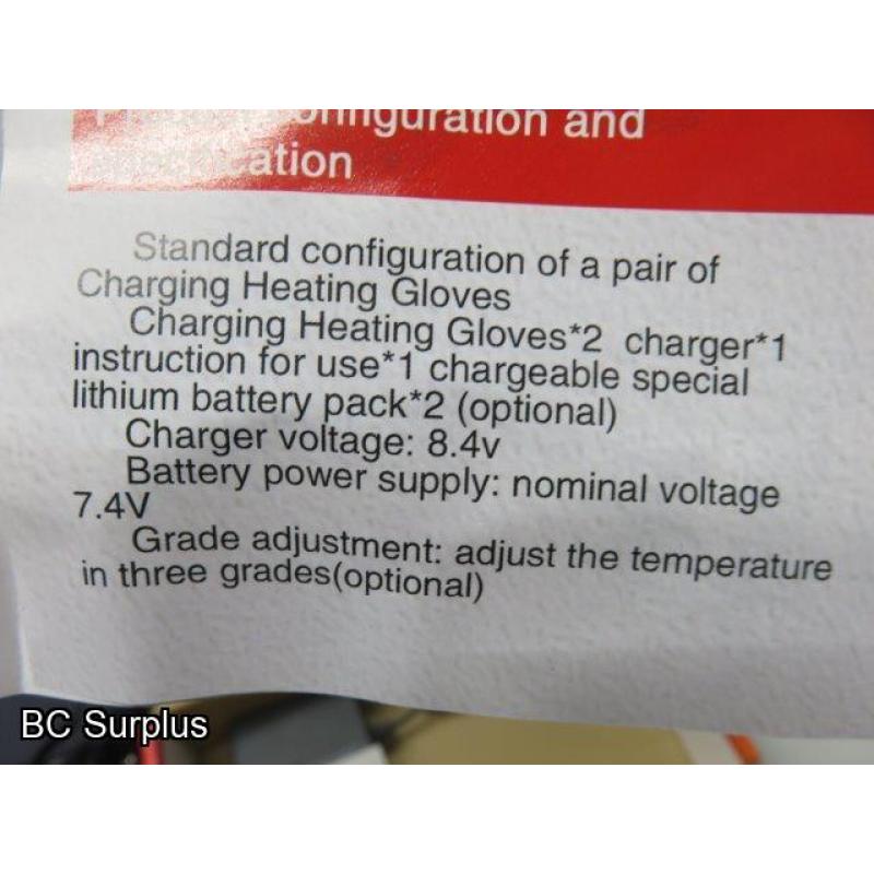 R-492: Lithium Battery Powered Heated Gloves – 1 Pair