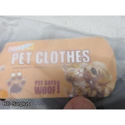 R-501: Pet Clothing; Heating Pad; Flea Collars – 1 Lot