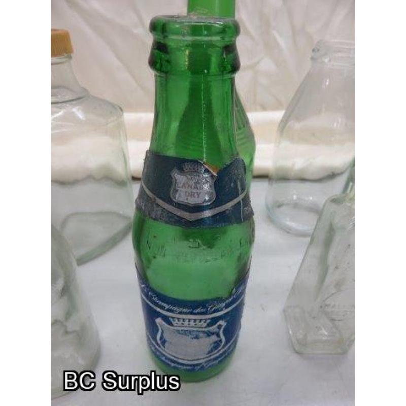 R-508: Vintage Bottle Collection – Various – Approx 60 Items