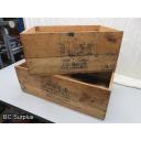 R-510: Vintage Wooden Shipping Boxes – 2 Items