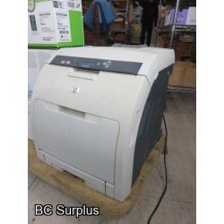 R-513: HP Colour LaserJet Printer – 3800dtn w/ Cartridges