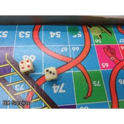 R-517: Vintage Tin Doll House; Snakes & Ladders – 2 Items