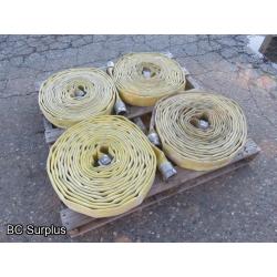 R-592: Yellow 1.75 Inch Fire Hose – 4 Lengths of 50 Ft