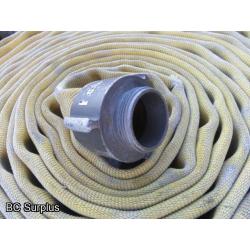 R-597: Yellow 1.75 Inch Fire Hose – 4 Lengths of 50 Ft