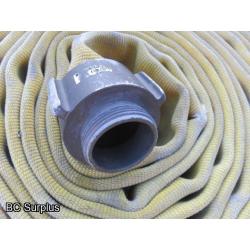 R-604: Yellow 1.75 Inch Fire Hose – 4 Lengths of 50 Ft