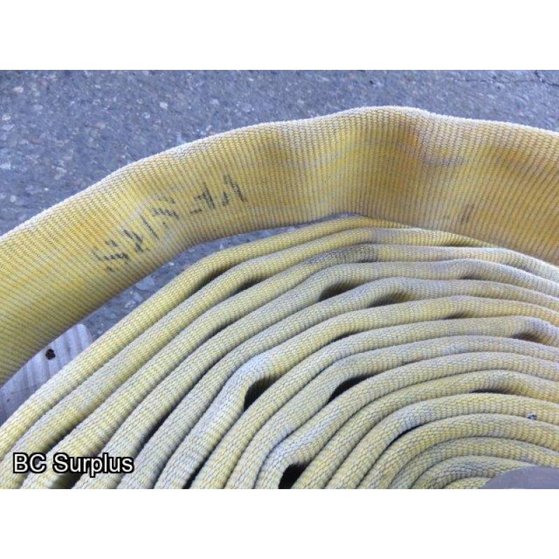 R-596: Yellow 1.75 Inch Fire Hose – 4 Lengths of 50 Ft