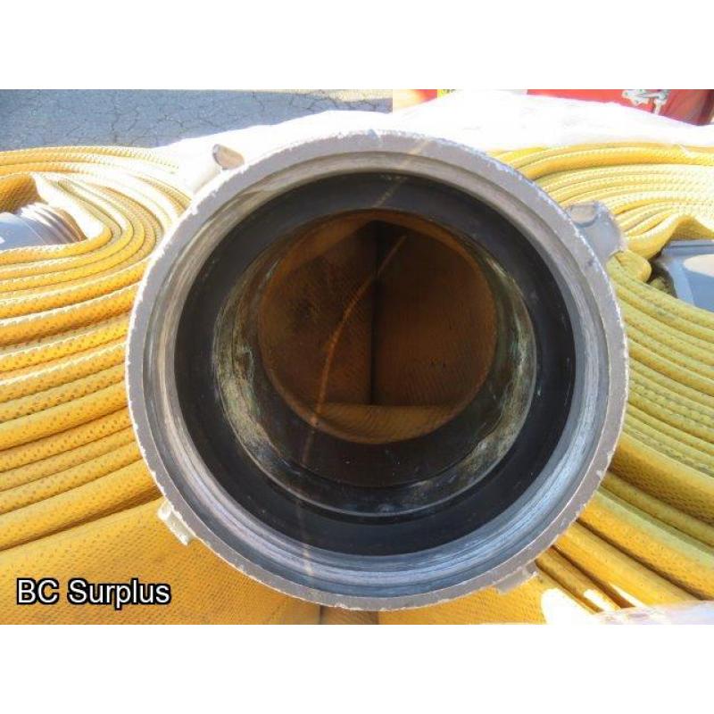 R-569: Yellow 5 Inch Fire Hose – 8 Lengths of 100 Ft.
