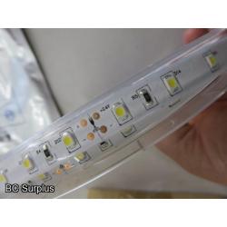 R-652: White LED Tape Light Strips – 15 Lengths of 10m