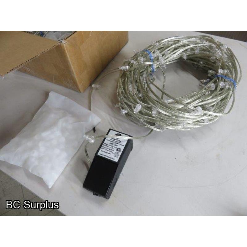 R-658: Cool White Clip Lights & Power Supply – 150ft each