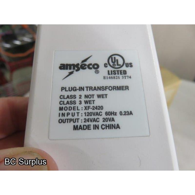 R-672: Amseco XF-2420 LED 24V Plug-In Transformers – 1 Case