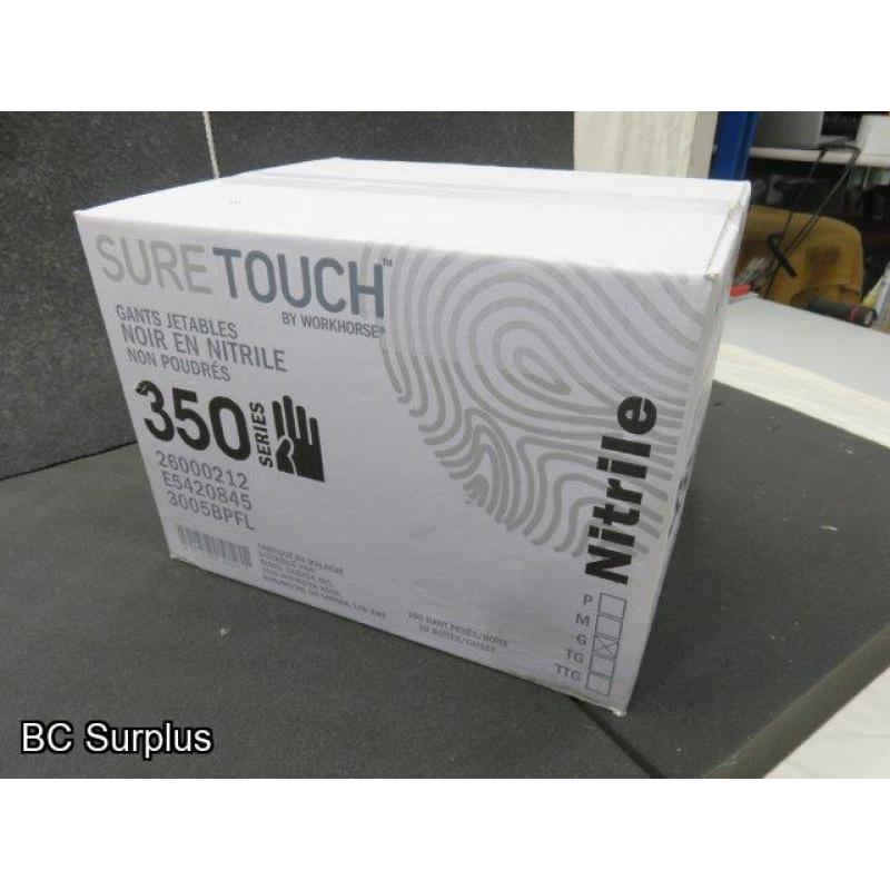 R-702: Workhorse Sure Touch Large Nitrile Gloves – 1 Case