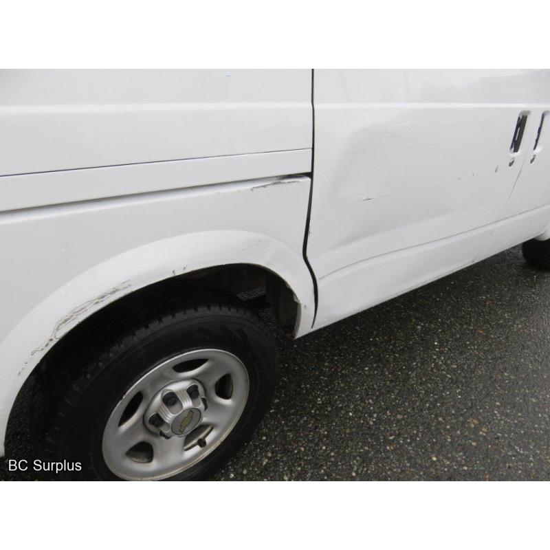 S-1001: 2005 Chevrolet Astro Cargo Van – 65218 kms