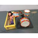 S-191: Pop Singer Marionette Puppet & Drum Set – Antique Pelham Brand