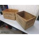 S-277: Vintage Wooden Shipping Boxes – 2 Items