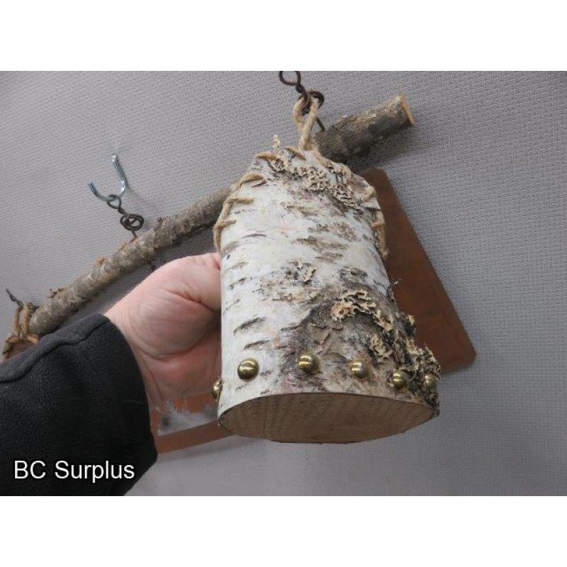 S-17: Birch Bark & Tin Wall Hanging – 3 Items