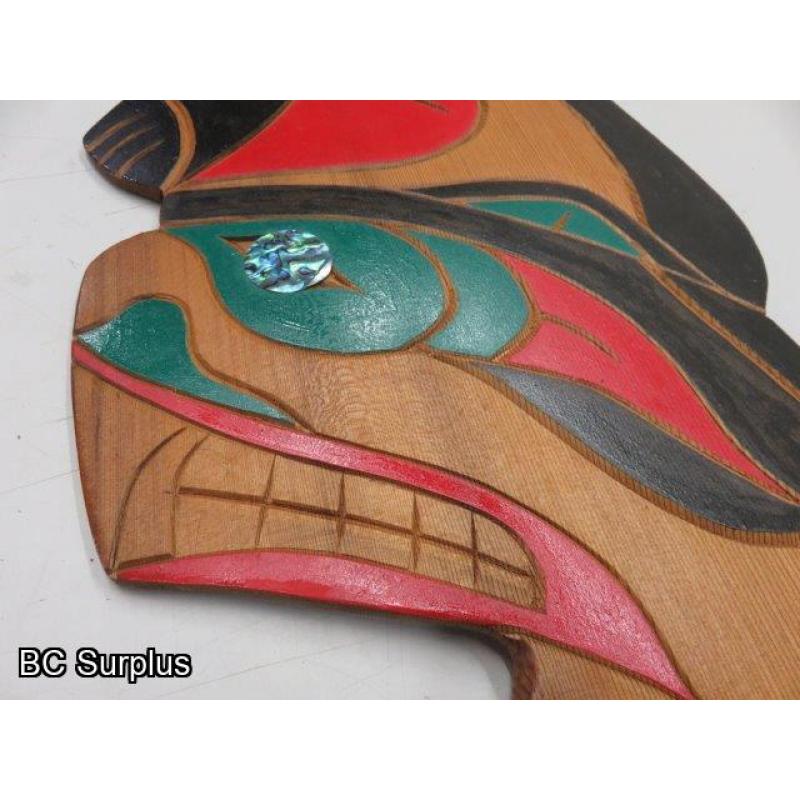 S-20: Indigenous-Style 3-Character Wall Plaque