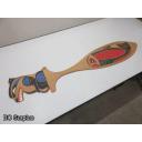 S-24: Salmon & Bear Carved Paddle