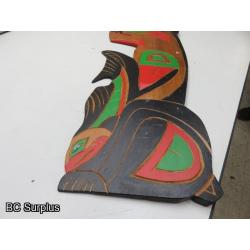 S-25: Indigenous-Style 3-Character Wall Plaque