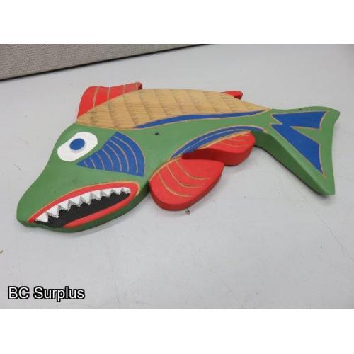 S-31: Wall Carving - “For Fish We Go”