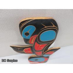 S-1: Carved Indigenous Wall Plaque – Thunderbird & Killer Whale