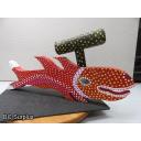 S-78: Folk Art Carved & Painted Hammer Head Shark
